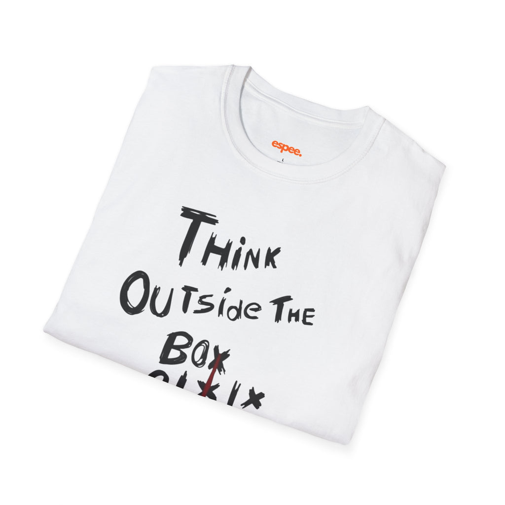 Think Outside the Box T-Shirt — Inspirational Tic-Tac-Toe Graphic