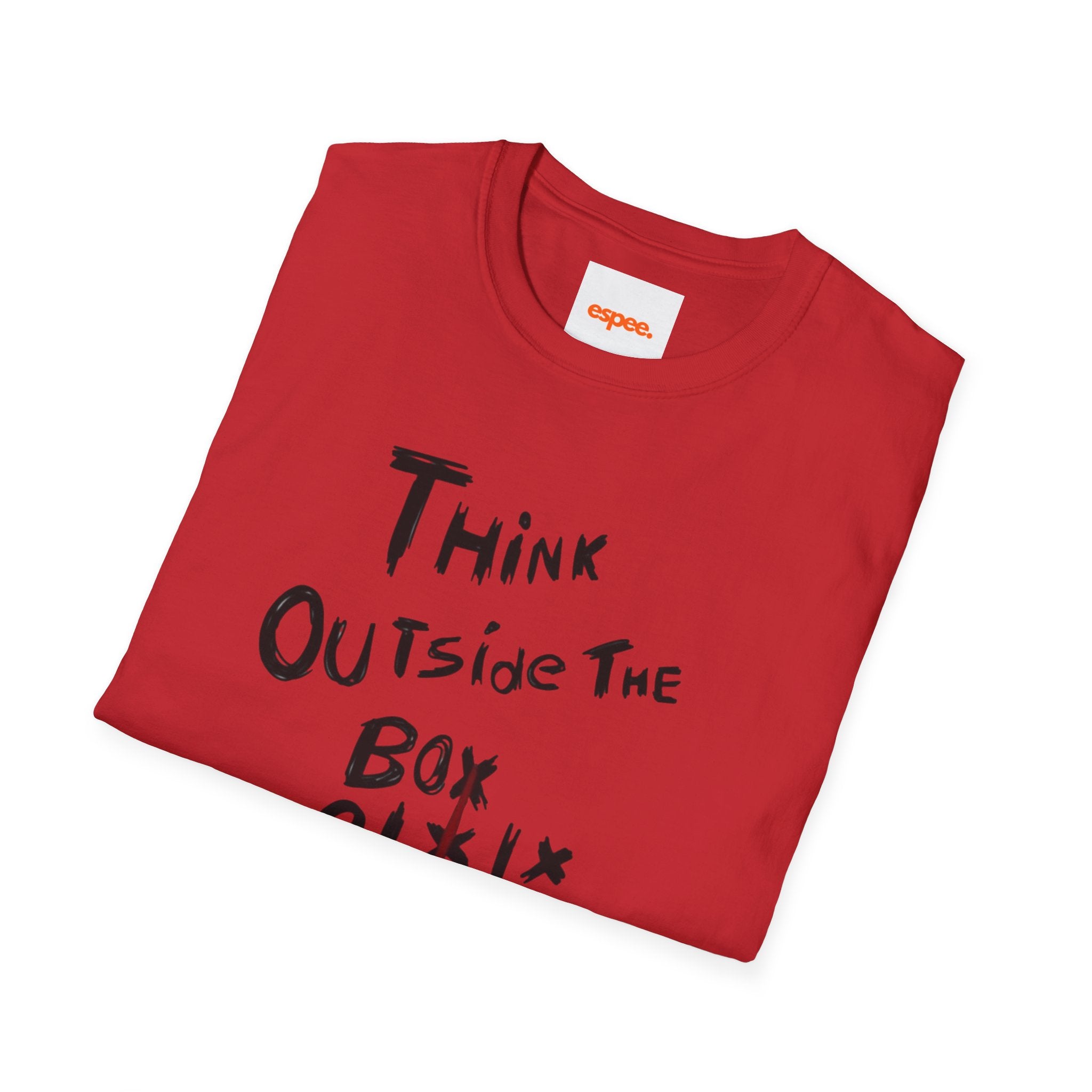 Think Outside the Box T-Shirt — Inspirational Tic-Tac-Toe Graphic