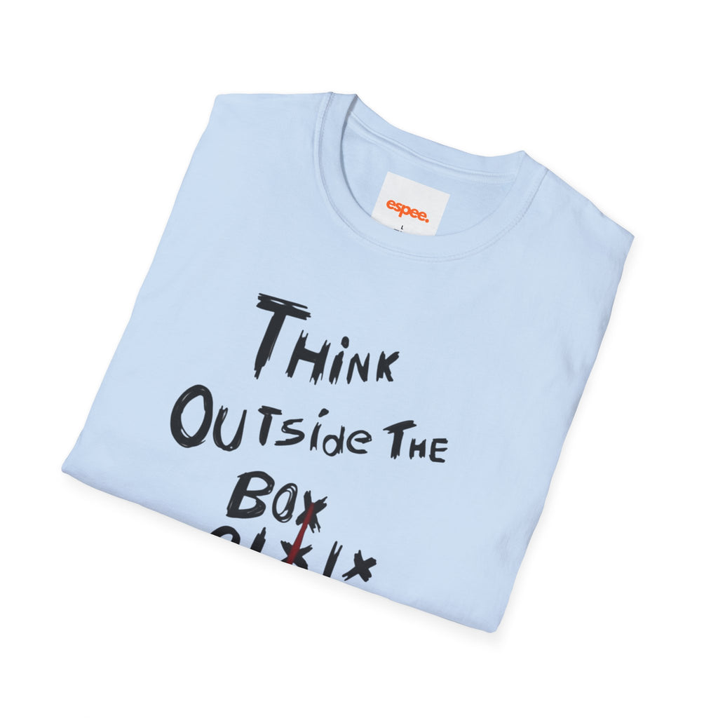 Think Outside the Box T-Shirt — Inspirational Tic-Tac-Toe Graphic