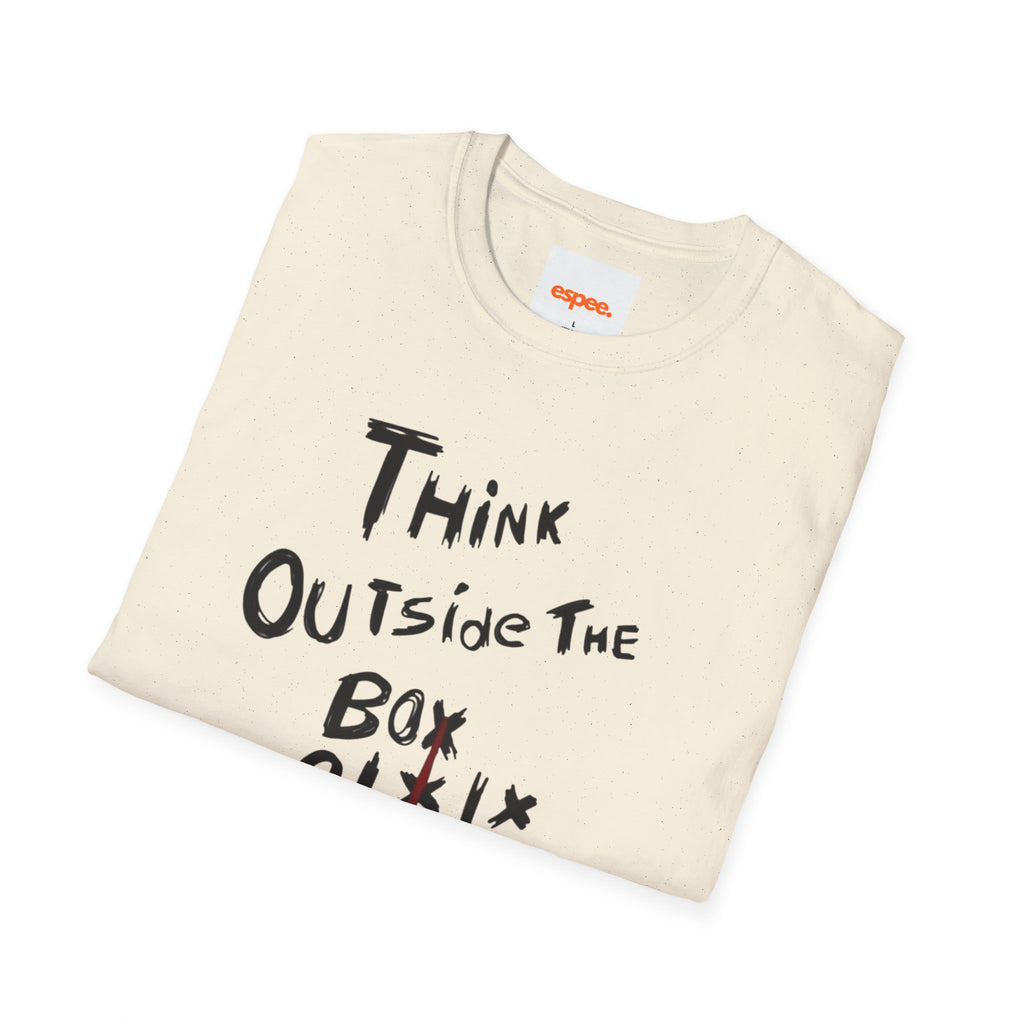 Think Outside the Box T-Shirt — Inspirational Tic-Tac-Toe Graphic